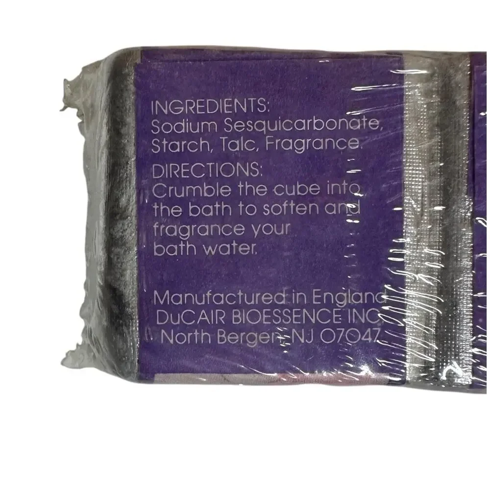 ENGLISH BATH CUBES 6 Cubes Ducair Made in‎ England SEALED Bioessence Vintage